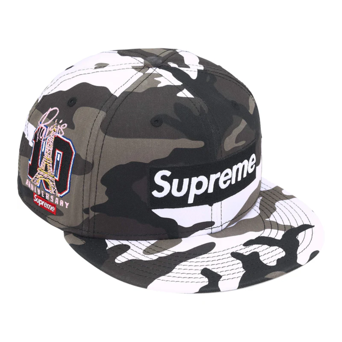 New Era Supreme Box Logo "Snow Camo - Paris"