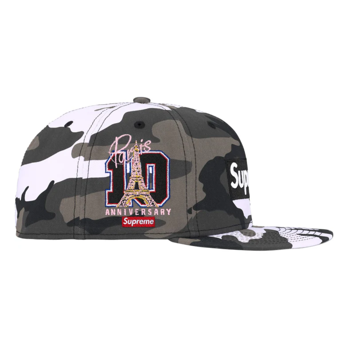 New Era Supreme Box Logo "Snow Camo - Paris" - Imagen 2