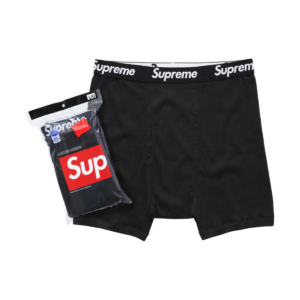 Supreme Hanes Boxer Briefs (4 Pack) Black